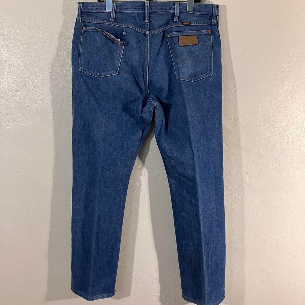 Vintage 80s Wrangler Distressed Western Cowboy Denim Jeans - Picture 3 of 7